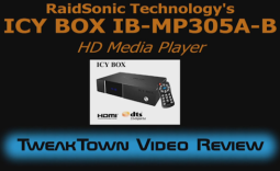 RaidSonic Icy Box IB-MP305A-B Network Multimedia HD Player Video Review