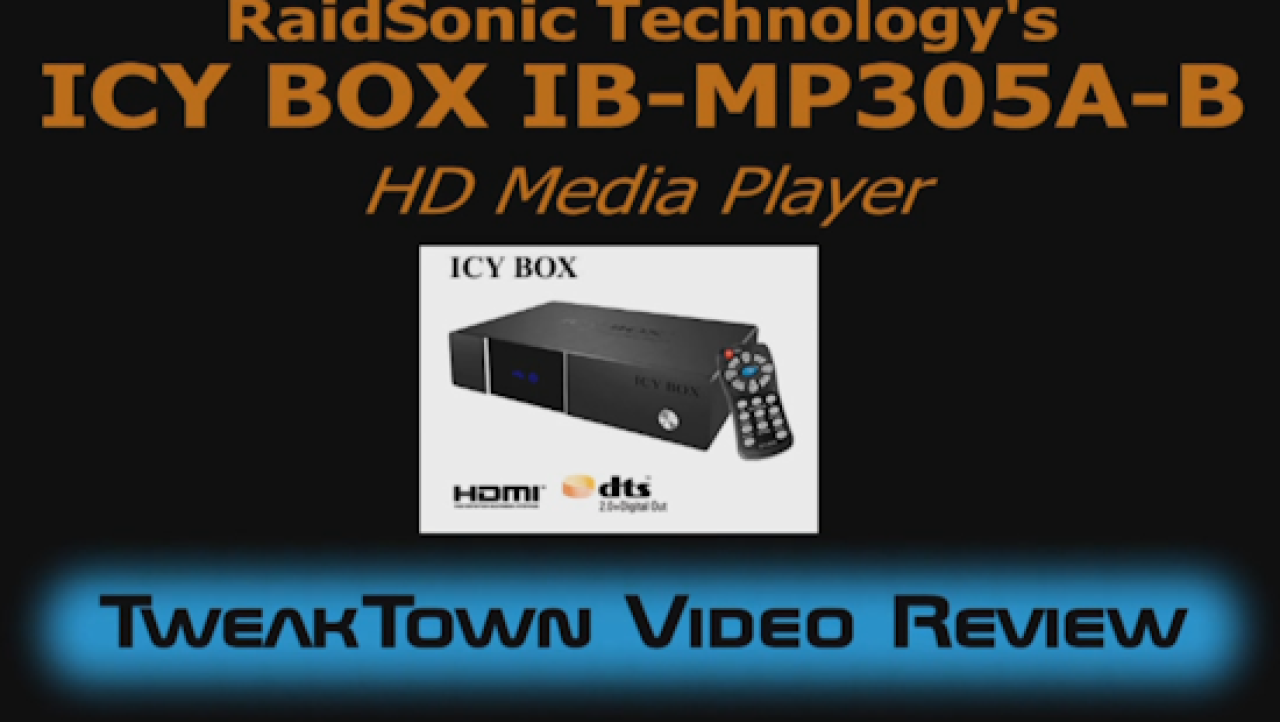 RaidSonic Icy Box IB-MP305A-B Network Multimedia HD Player Video Review