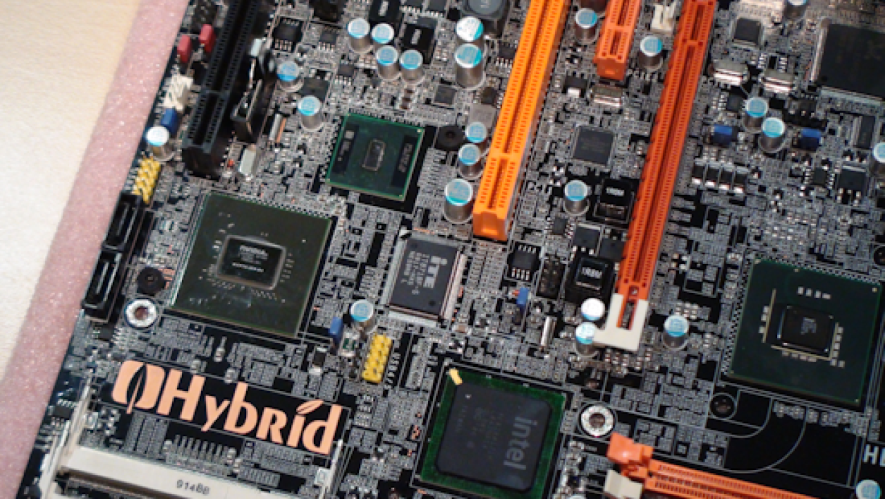 DFI Hybrid Motherboard HD Video Preview (P45 + ION - Two Systems, One Mobo)