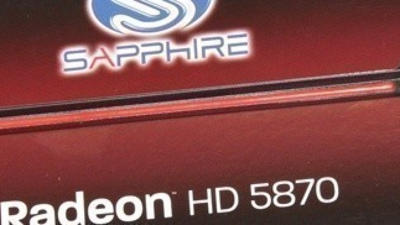 Sapphire Radeon HD 5870 1GB Graphics Card