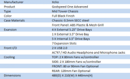 XClio Godspeed One Advanced Mid Tower Case