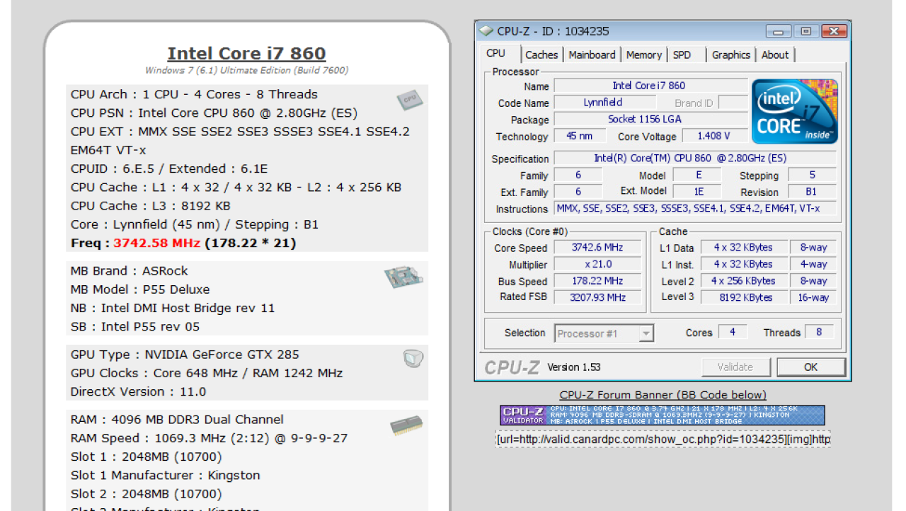 Kingston HyperX PC3-17066 (2133MHz) 4GB Kit