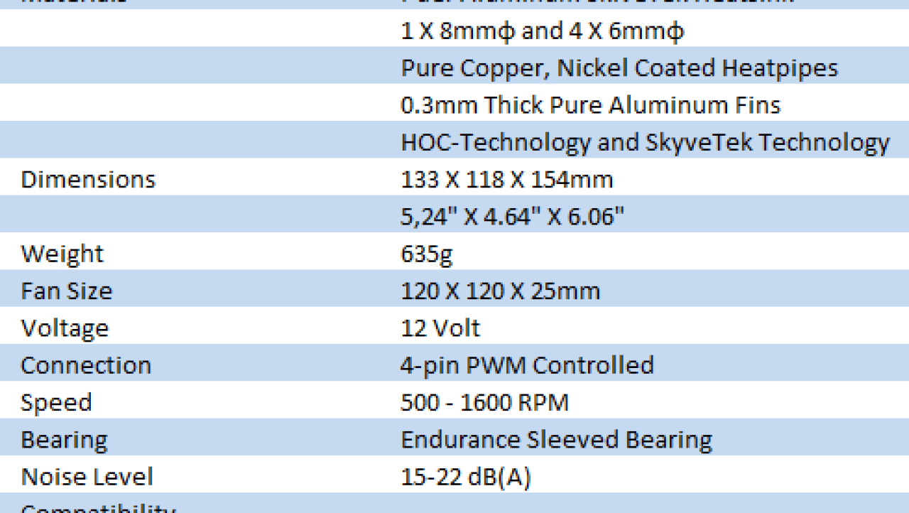 Nexus VCT-9000 CPU Cooler