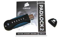 Corsair Flash Padlock 2 8GB 256-bit Encrypted Pen Drive Video Review