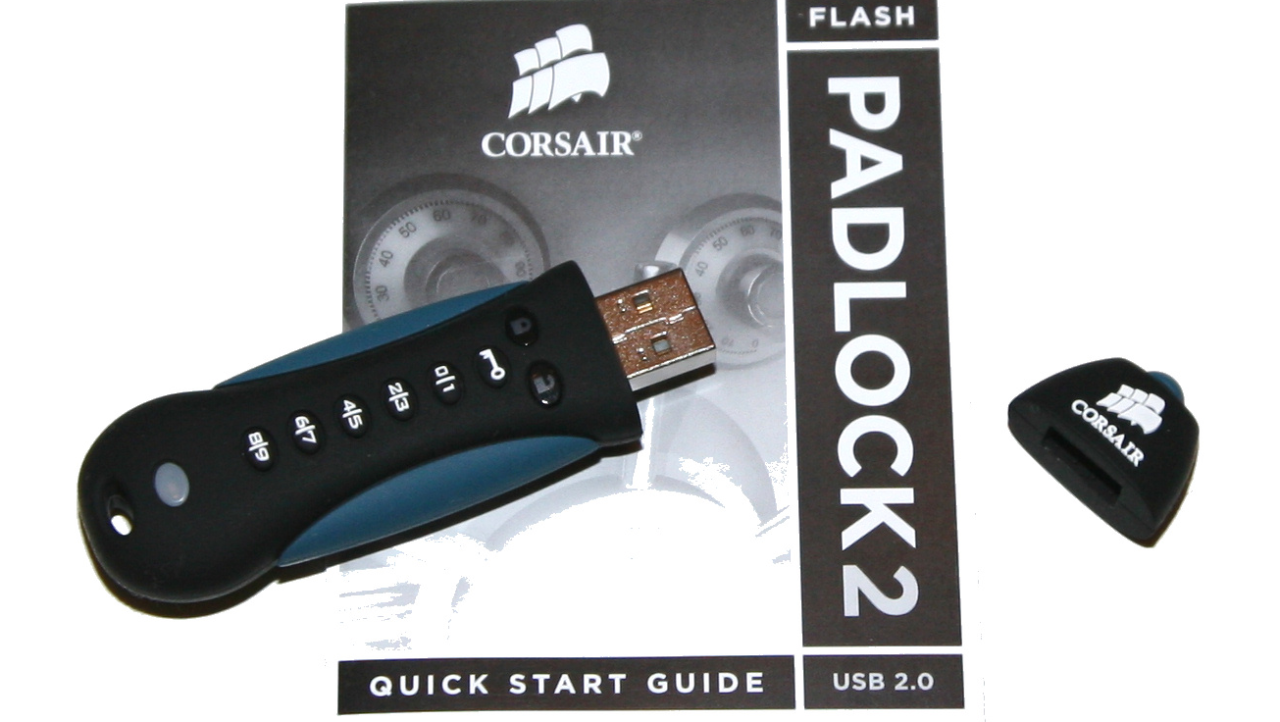 Corsair Flash Padlock 2 8GB 256-bit Encrypted Pen Drive Video Review