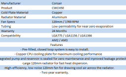 Corsair Hydro Series H50 CPU Cooler