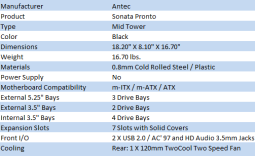 Antec Sonata Proto Mid Tower Chassis