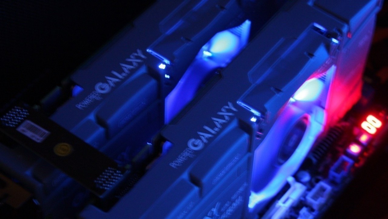 Galaxy GeForce GTX 465 in SLI Overclocked w/ Voltage Adjustment