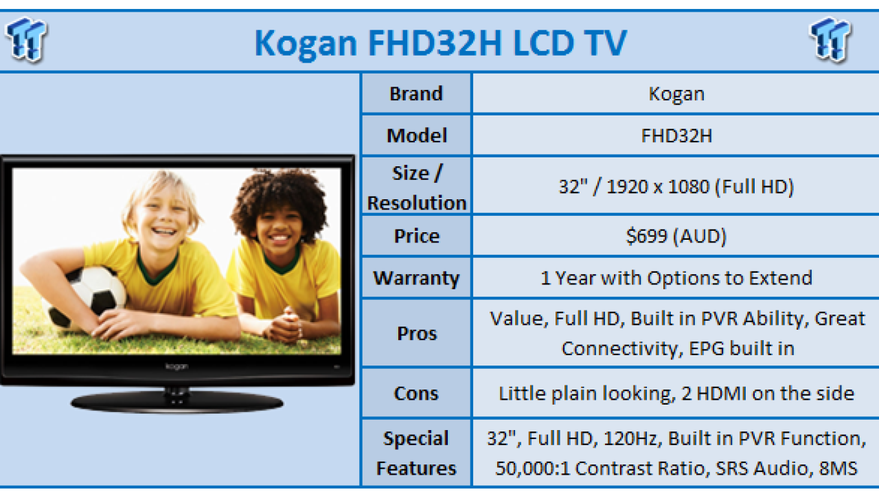 Quick Review: Kogan FHD32H LCD TV