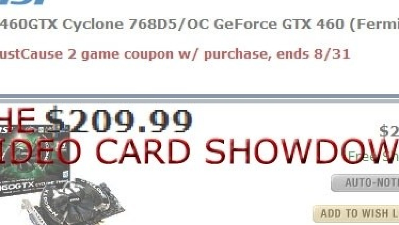 The $210 Video Card Showdown