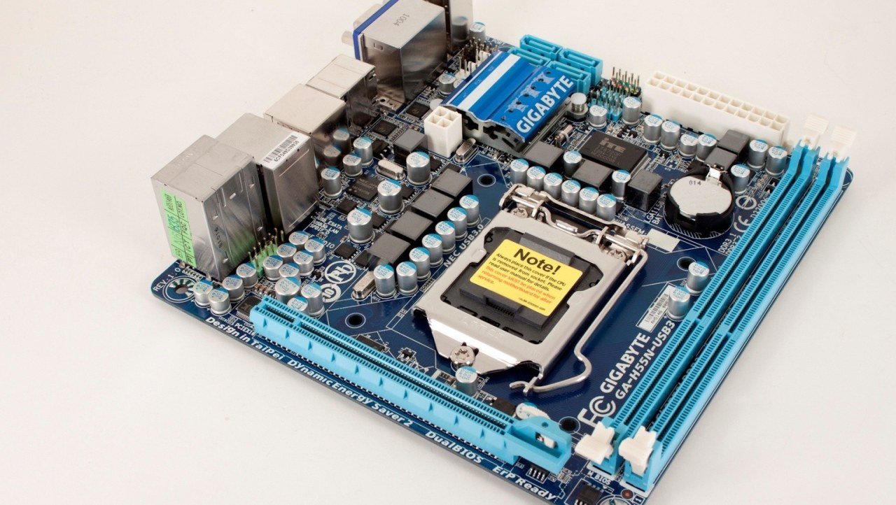 GIGABYTE's H55N-USB3 Mini-ITX Motherboard Loaded Up
