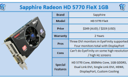 Quick Review: Sapphire Radeon HD 5770 FleX 1GB
