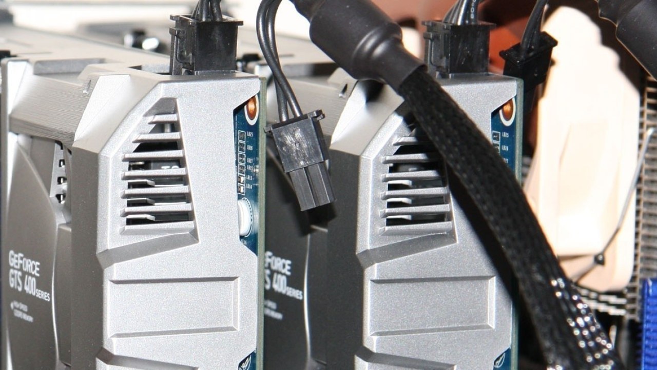 Galaxy GeForce GTS 450 Super OC 1GB in SLI Overclocked