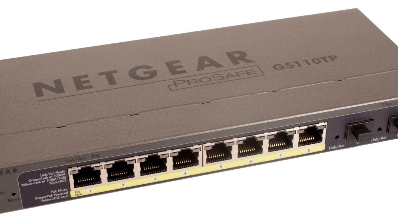 NETGEAR ProSafe GS110TP POE (Power over Ethernet) 8-Port Smart Switch