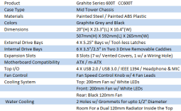 Corsair Graphite Series 600T Mid Tower Chassis