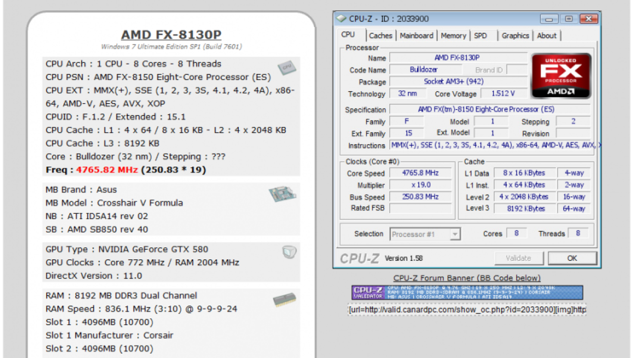AMD FX-8150 (AM3+) 3.6GHz Bulldozer CPU Review