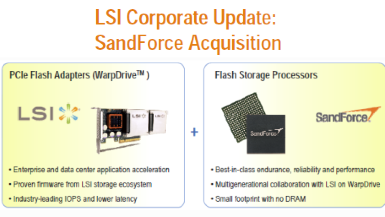 An Interview with LSI about the SandForce Acquisition