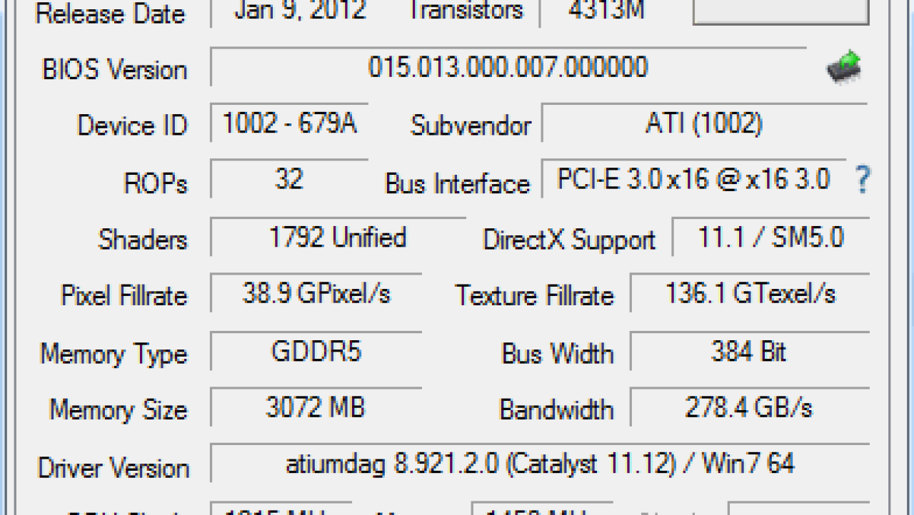 AMD Radeon HD 7950 3GB Video Card Overclocked