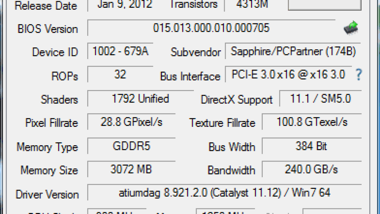 Sapphire Radeon HD 7950 3GB OC Video Card in CrossFire