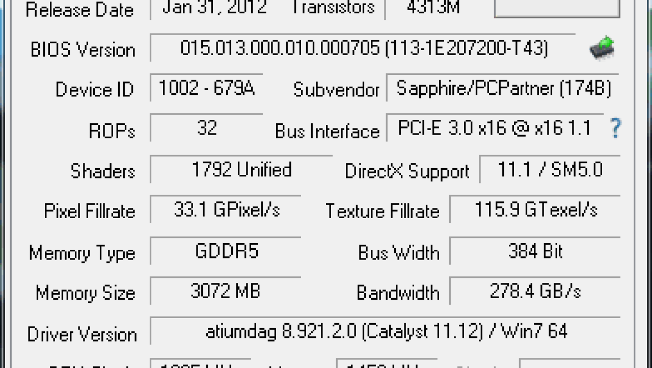 Sapphire Radeon HD 7950 3GB Video Cards in CrossFire Overclocked
