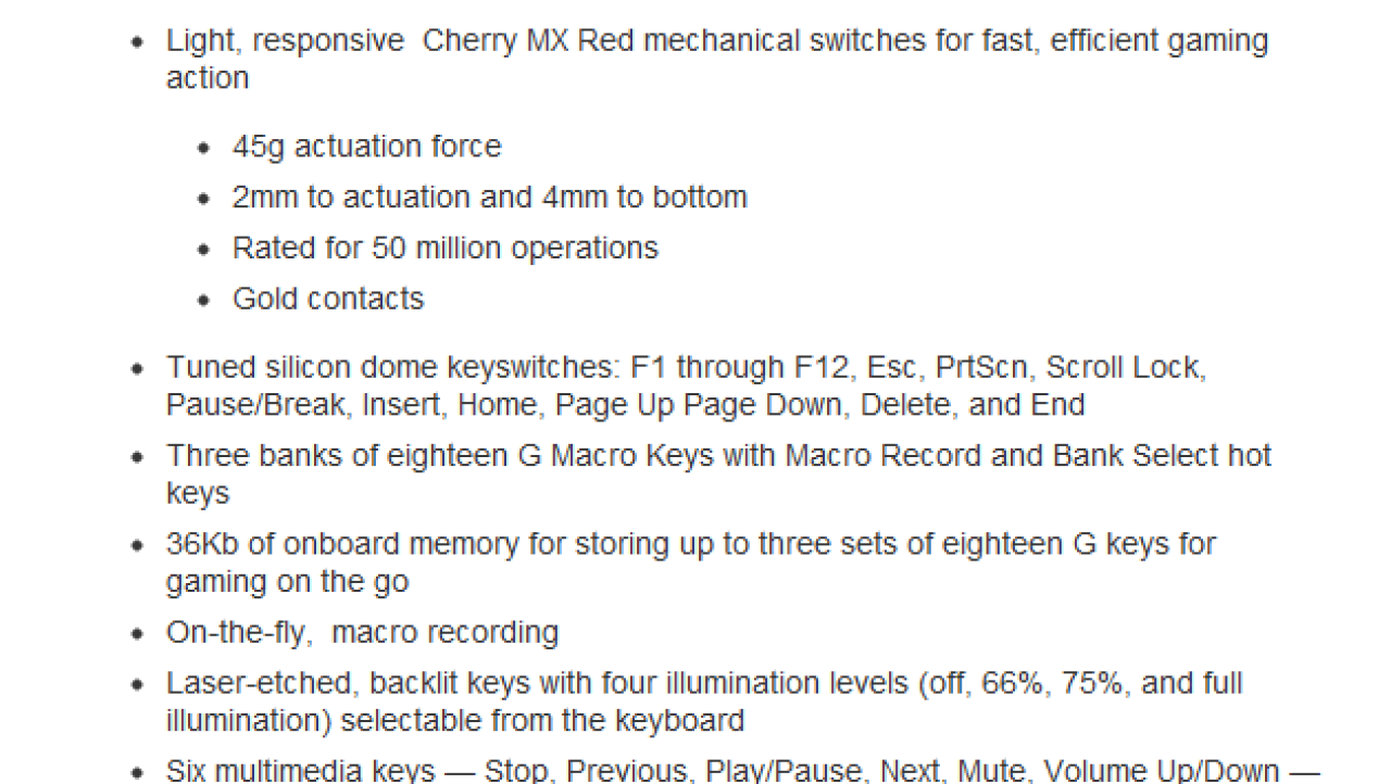 Corsair Vengeance K90 Performance MMO Mechanical Gaming Keyboard Review