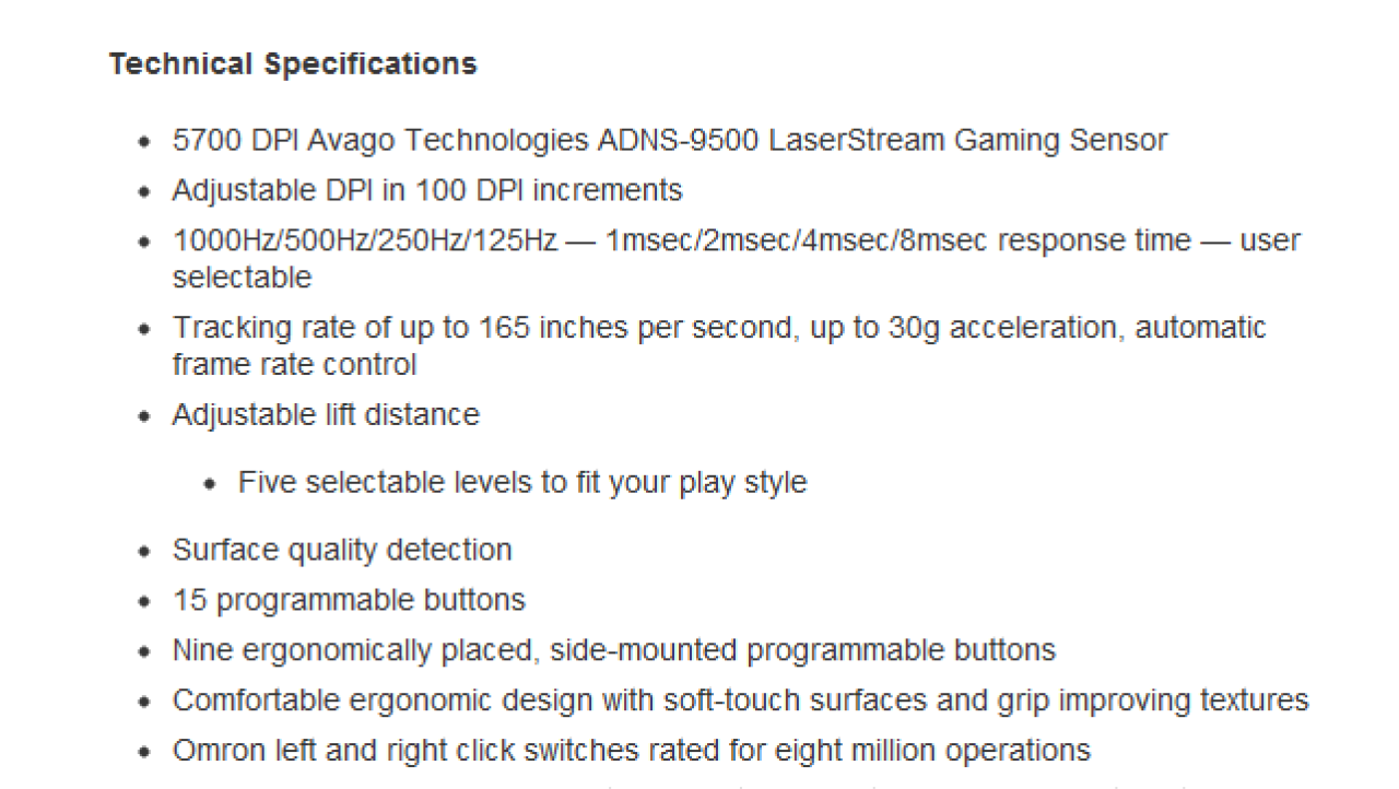 Corsair Vengeance M90 Performance MMO and RTS Gaming Mouse Review