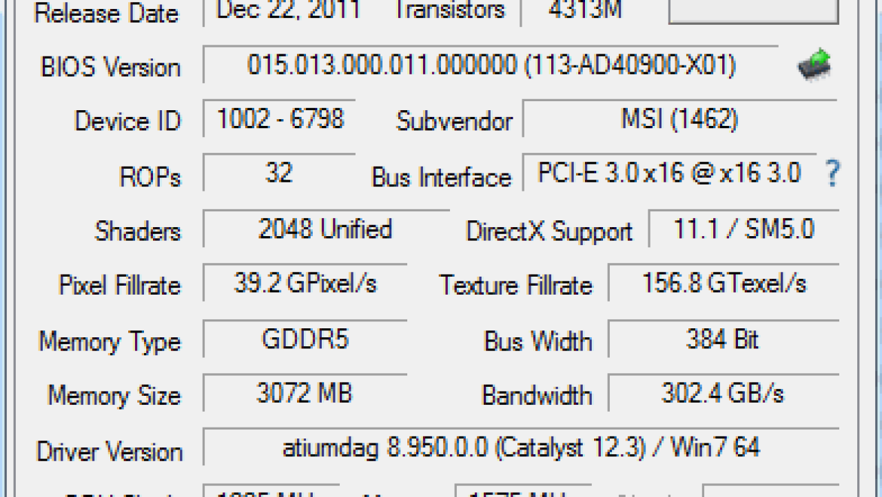 MSI Radeon HD 7970 Lightning 3GB Video Card Overclocked Review