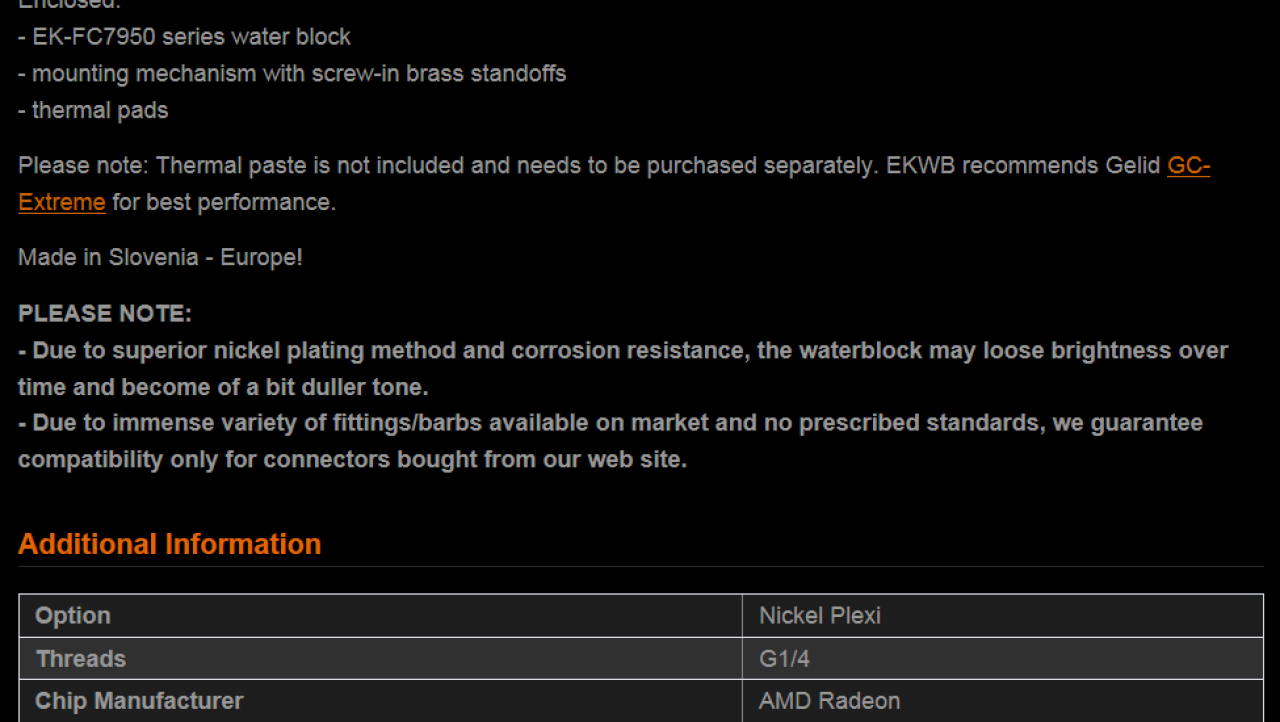 EK Water Blocks EK-FC7950[EN] Full Cover GPU Water Block Review