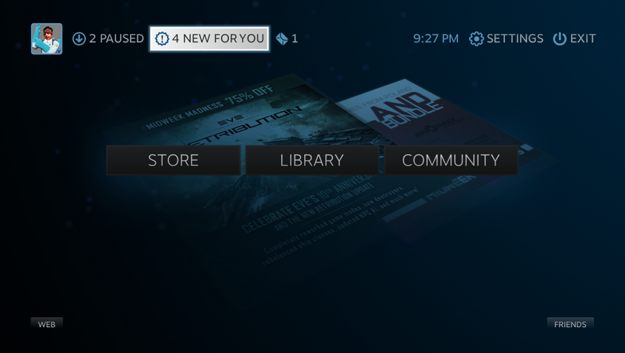 Steam's Big Picture - Gaming goes to the Big Screen TV