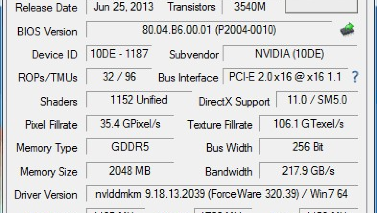 NVIDIA GeForce GTX 760 2GB Video Card Overclocked