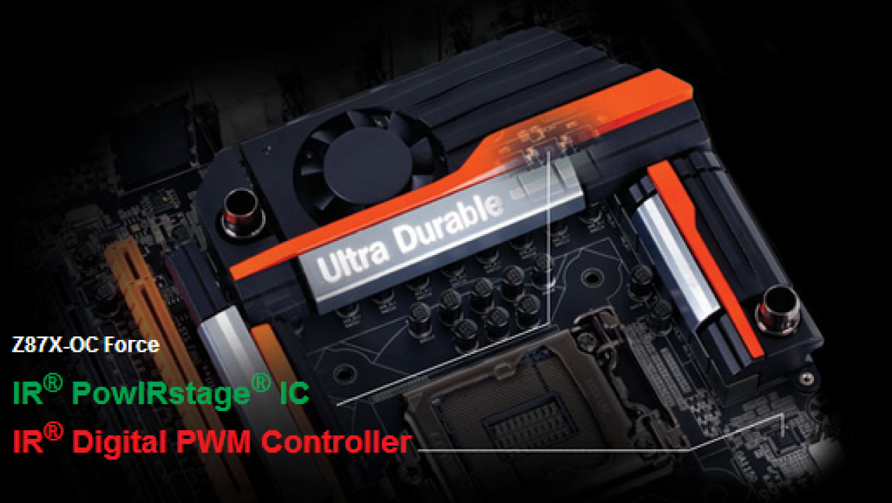 GIGABYTE Z87X-OC Force Motherboard Digital PWM and Cooling Deep Dive