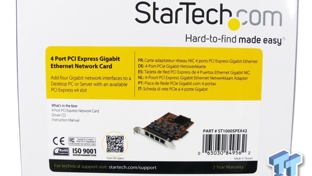 StarTech ST1000SPEX42 Quad Port Gigabit NIC Review