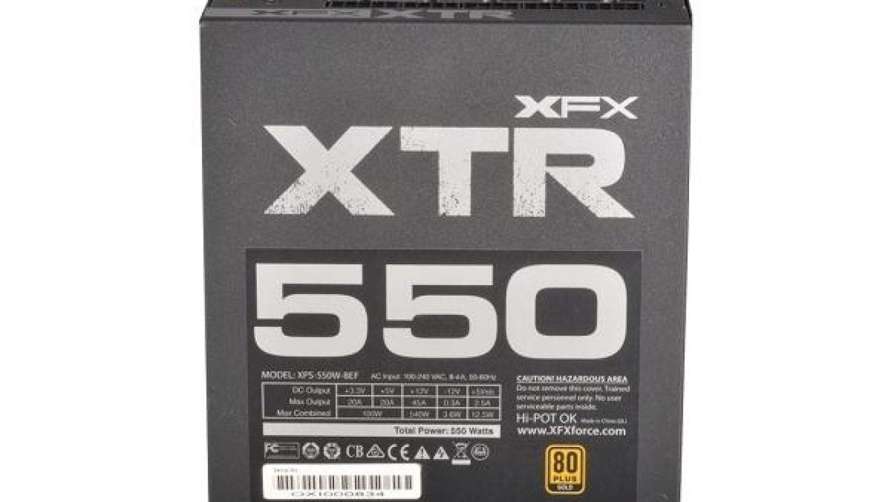 XFX XTR 550-Watt 80 PLUS Gold Power Supply Review