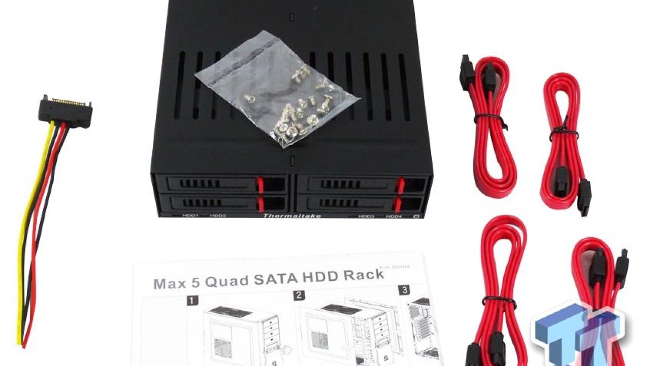 Thermaltake Max 5 Quad Storage Rack Review - More HDDs for your case