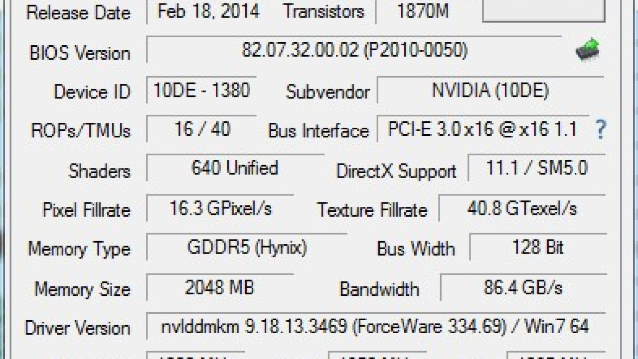 NVIDIA GeForce GTX 750 Ti 2GB Reference Card Video Card Review