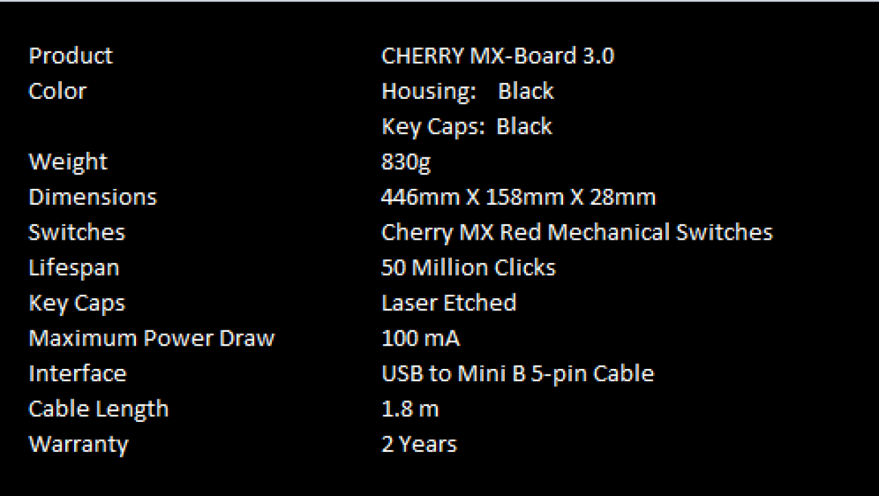 Cherry MX-Board 3.0 Mechanical Keyboard Review