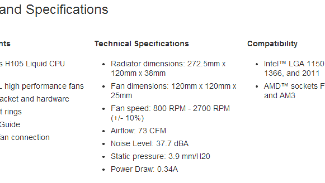Corsair Hydro Series H105 Extreme Performance Liquid CPU Cooler Review