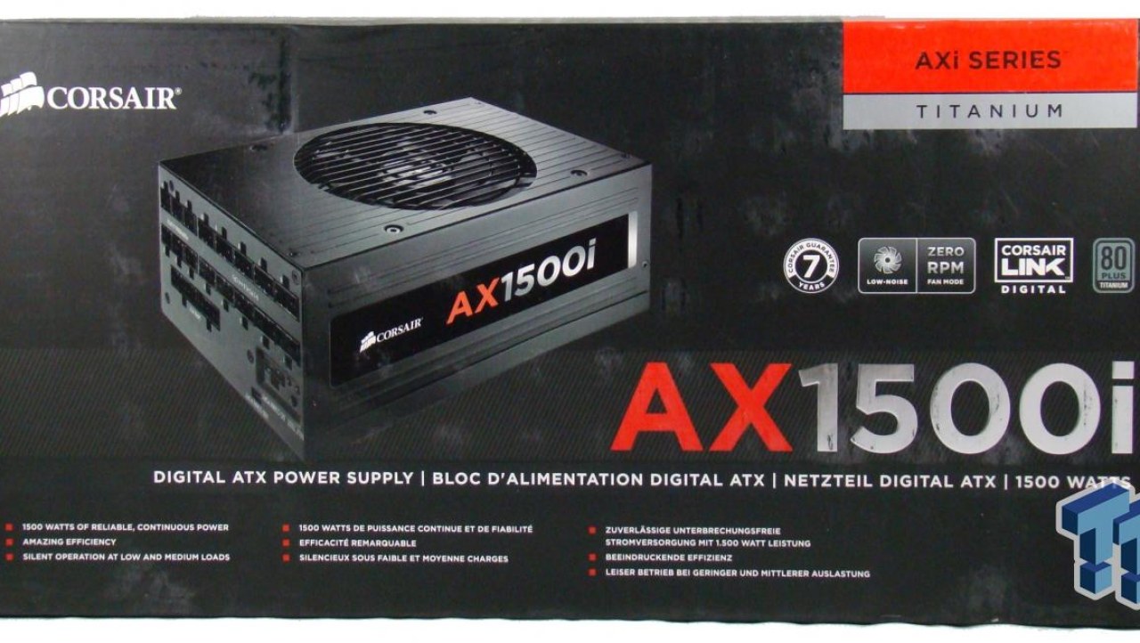 Corsair AX1500i 1500W Titanium Power Supply Review
