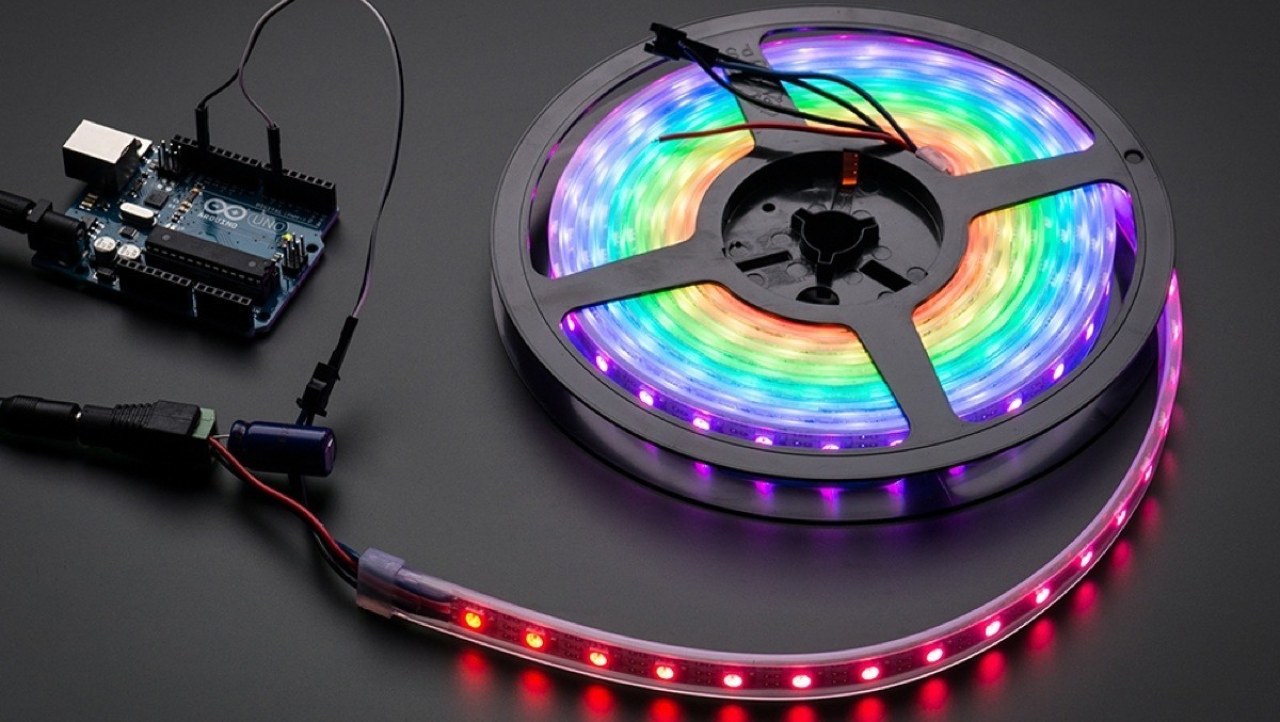 Hands-on look at Adafruit's Neopixel RGB LED Strip