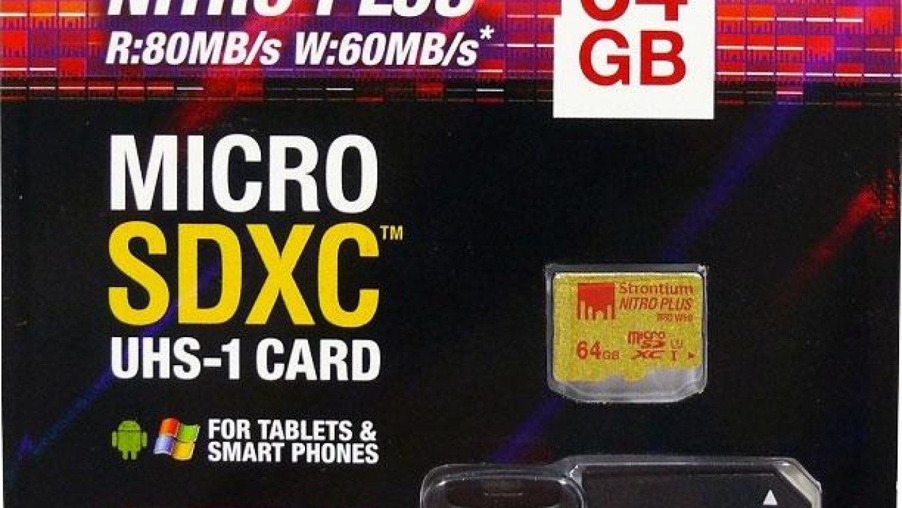 Strontium Nitro Plus 64GB U3 MicroSDXC Memory Card Review