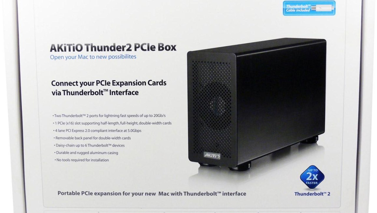 AKiTiO Thunder2 PCIe Thunderbolt 2 Expansion Chassis Review