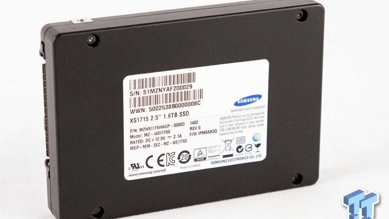 Samsung XS1715 1.6TB 2.5-inch NVMe PCIe Enterprise SSD Review
