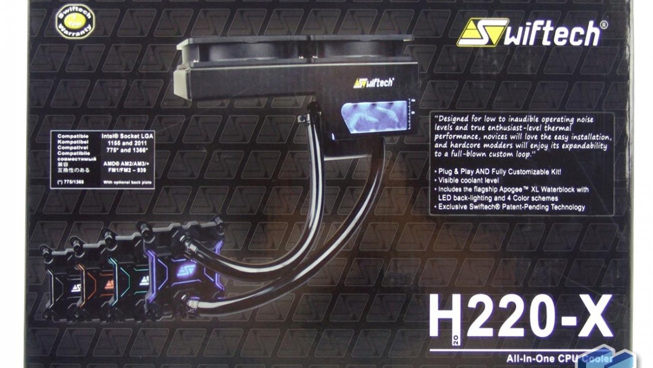 Swiftech H220-X All-In-One CPU Cooler Review