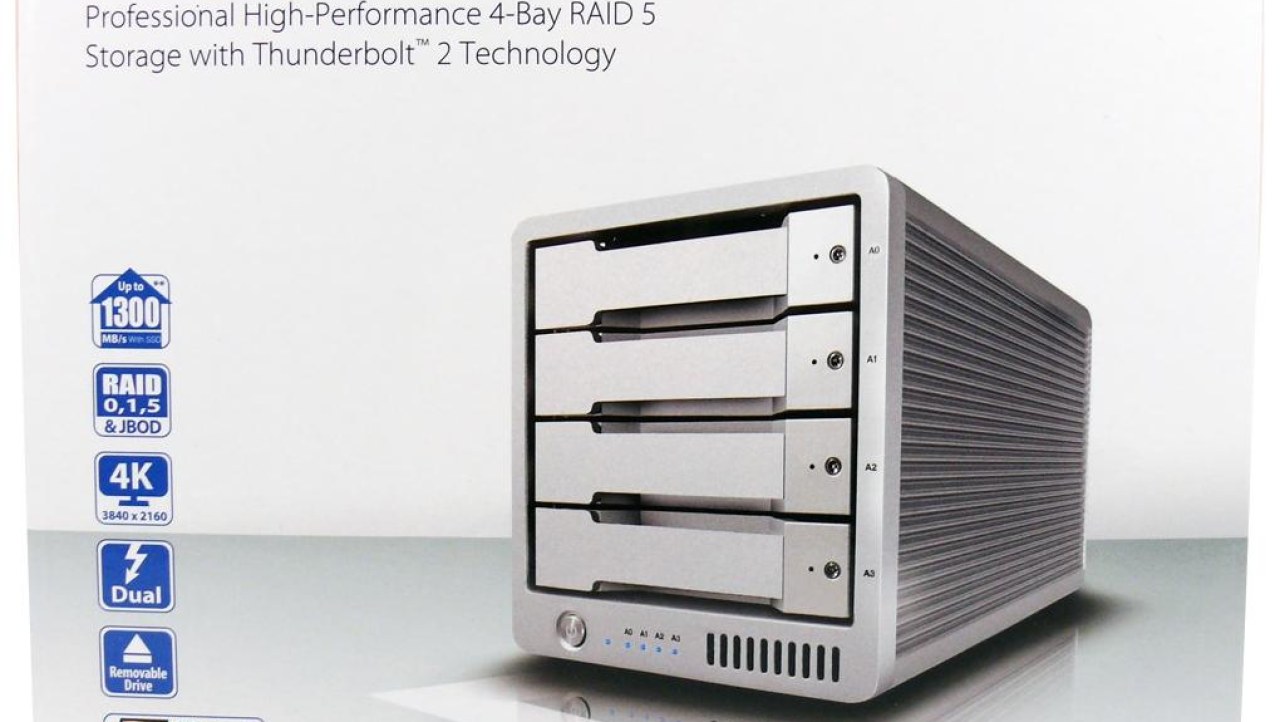 CalDigit T4 Thunderbolt 2 Quad-Drive RAID Array Storage Unit Review