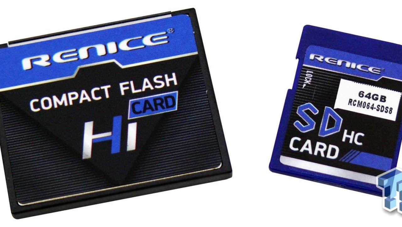 Renice S8 64GB SDHC UHS I and 32GB H1 Compact Flash Review