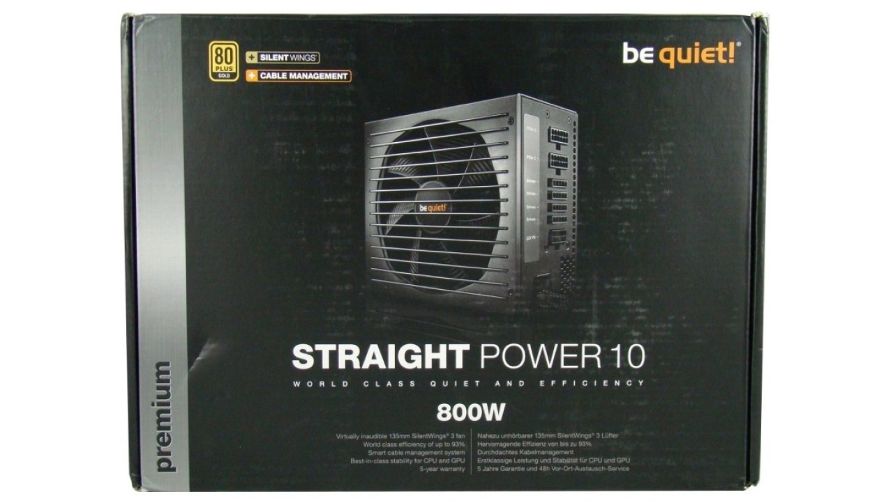 be quiet! Straight Power 10 800W 80 Plus Gold Power Supply Review