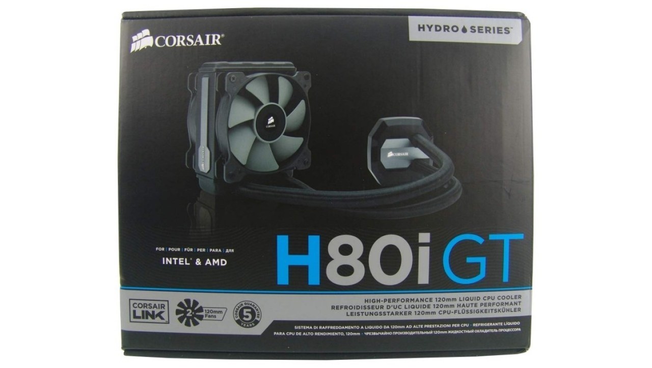 Corsair Hydro H80i GT High Performance Liquid CPU Cooler Review