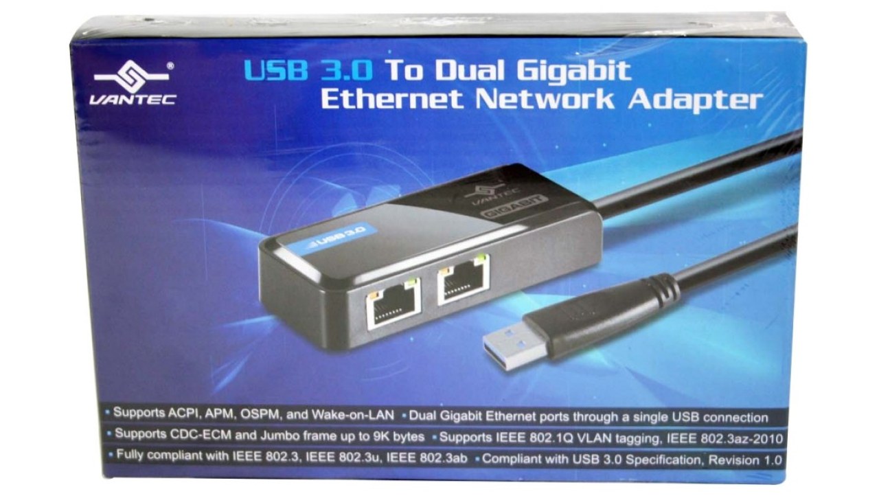 Vantec U320GNA USB 3.0 Dual Port Gigabit Ethernet Adapter Review