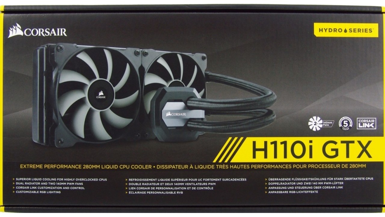 Corsair Hydro H110i GTX High Performance Liquid CPU Cooler Review