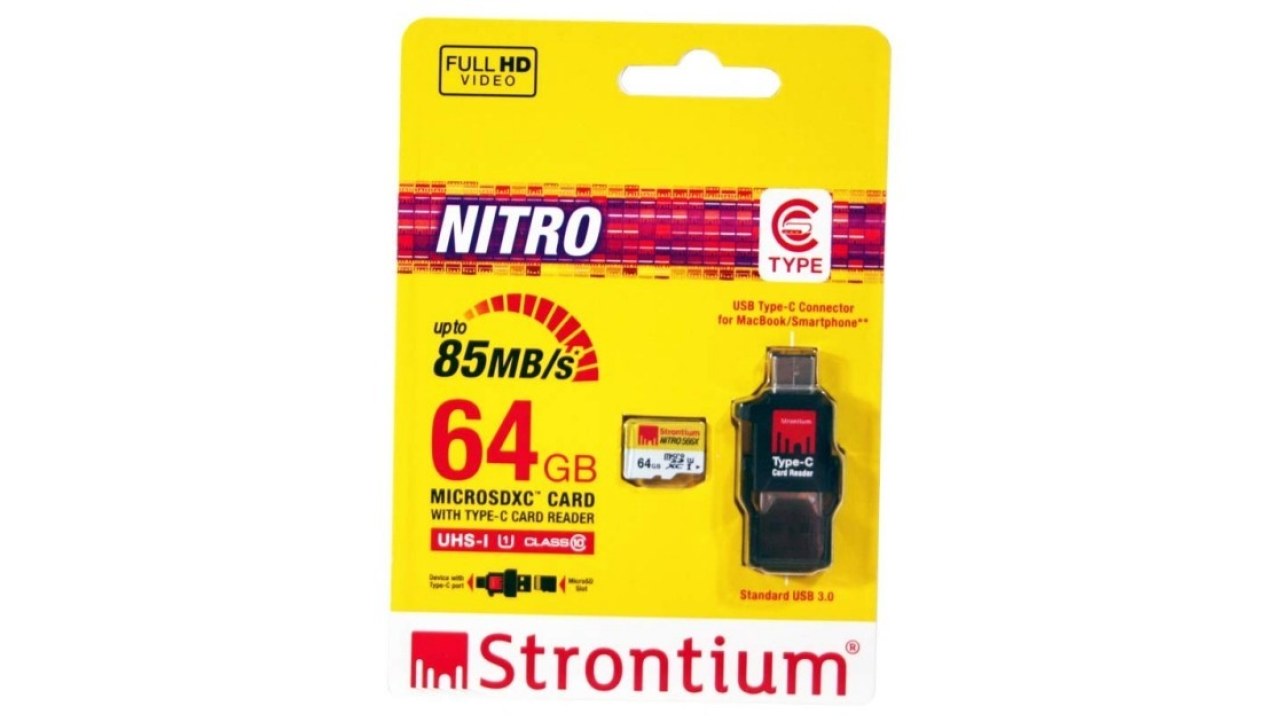 Strontium Nitro 566X 64GB MicroSDXC and USB Type-C Reader Review